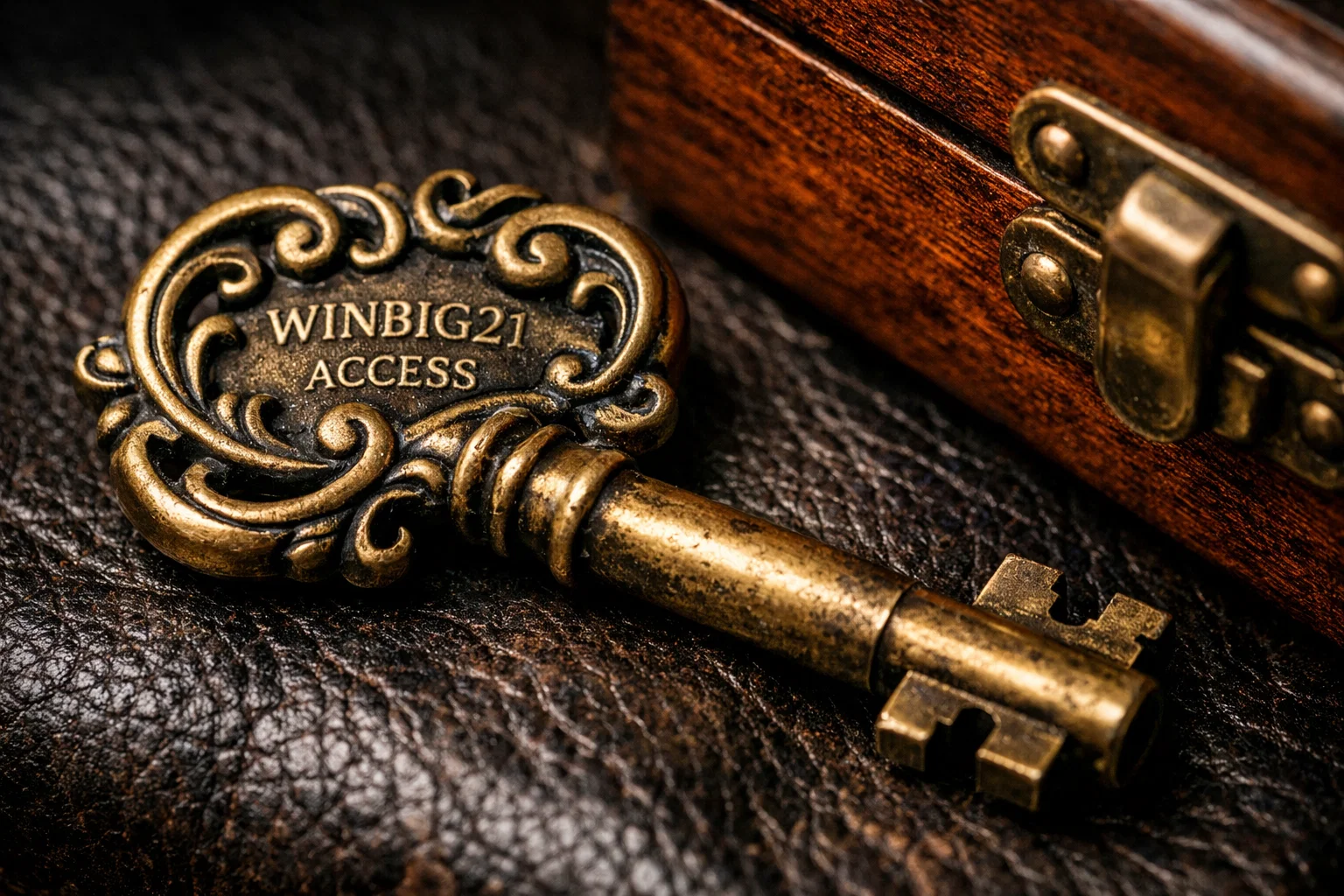 Winbig21 casino lobby welcome screen